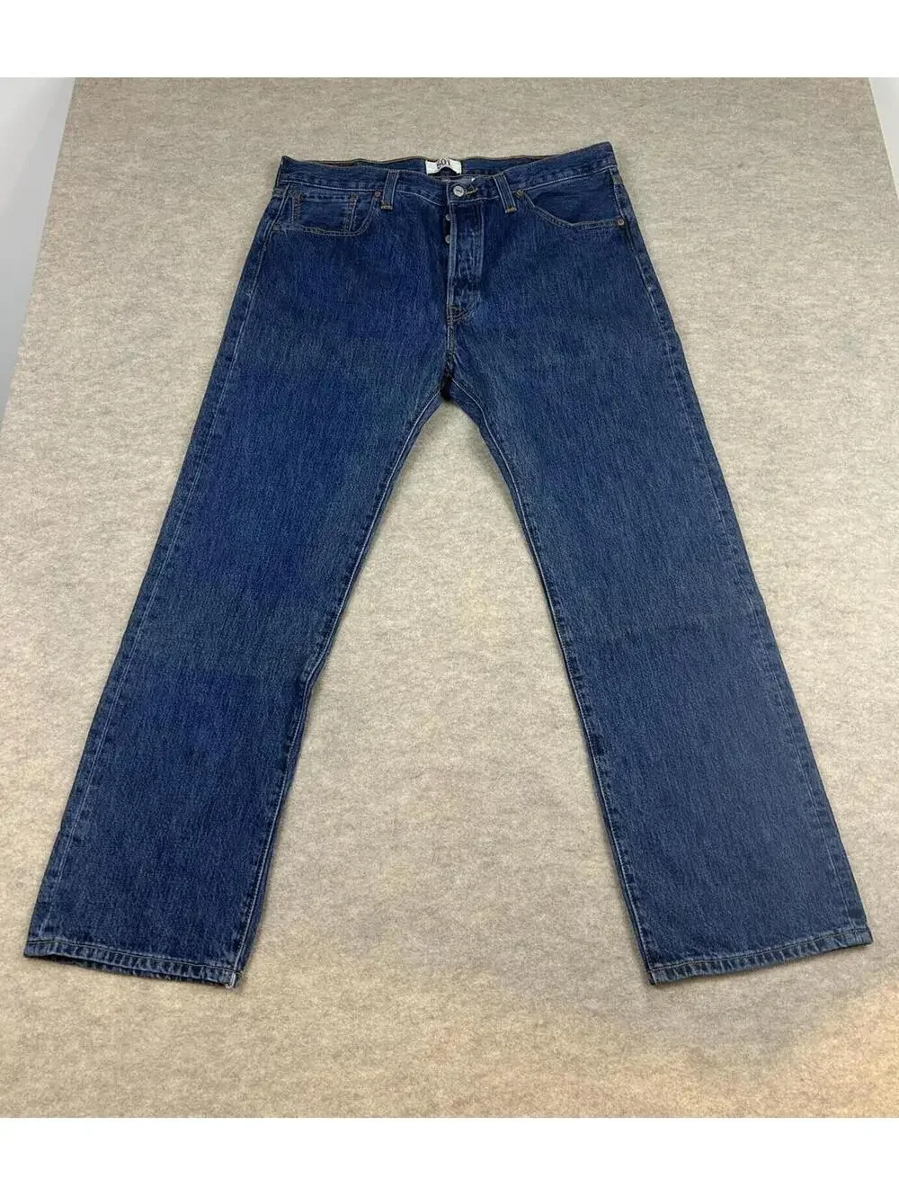 Levi's Y2K 501 Original Straight Leg Blue Jeans Size 38x30